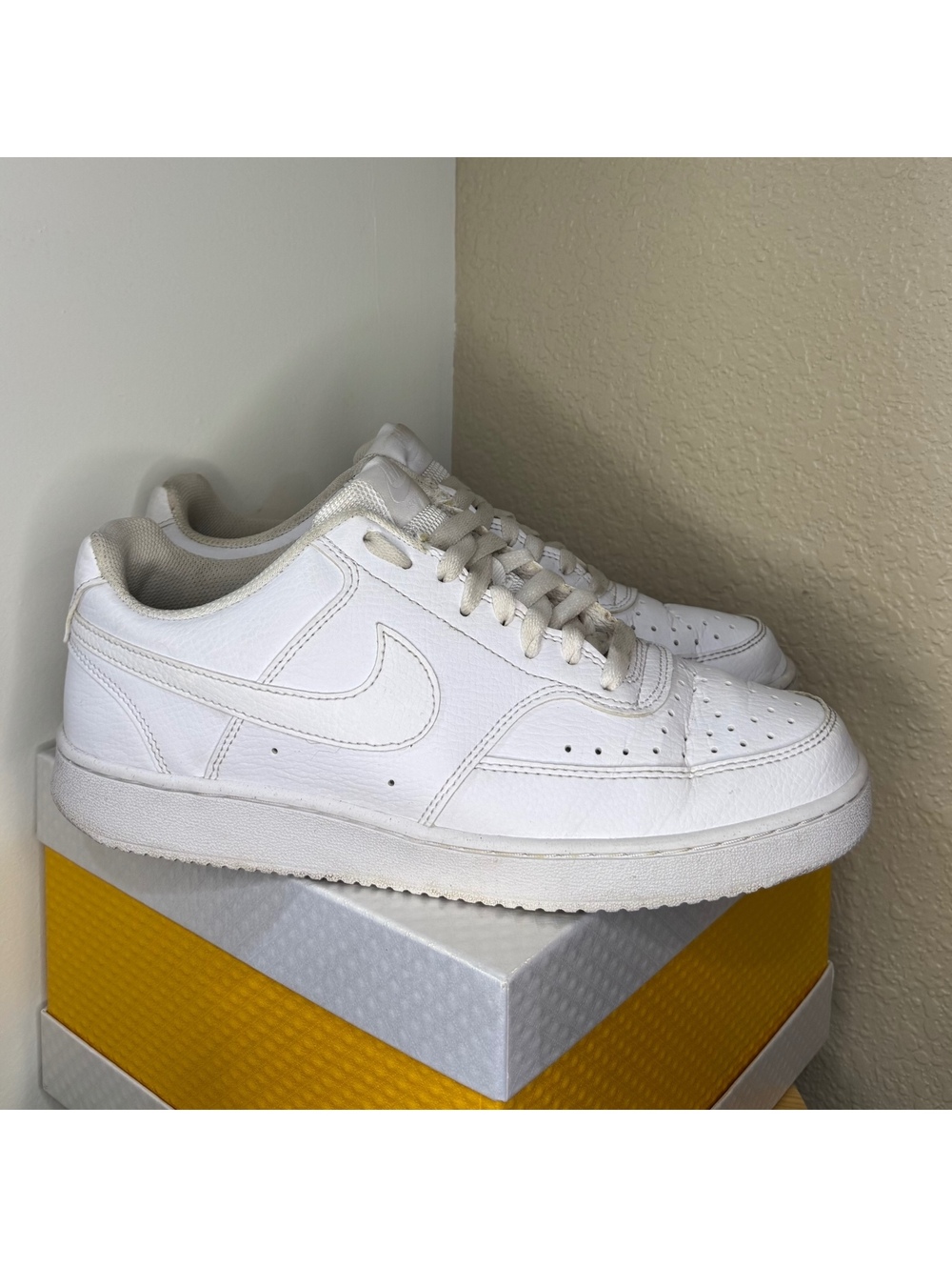 Nike Court Vision Low Next Nature Women’s Size 10 Triple White DH3158-100